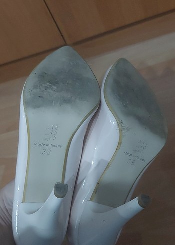 38 Beden ten rengi Renk Diger Beyaz Stiletto Kadın Topuklu Ayakkabı