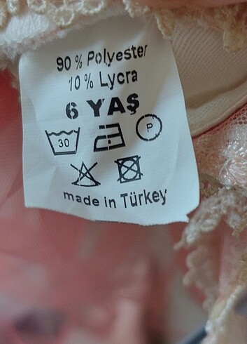 6 Yaş Beden ABİYE KIZ ÇOCUĞU