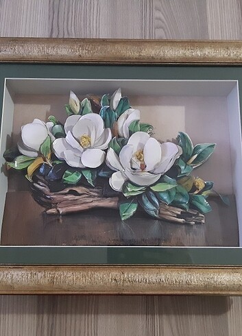 Arte Home Rölyeften yapılmış çiçek tablosu