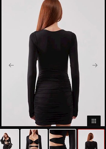 Zara Siyah Mini Elbise