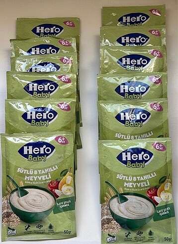 Hero Baby Sütlü 8 Tahıllı Meyveli