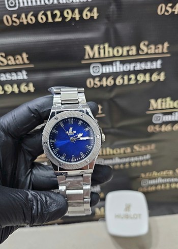 Hublot Mavi Kadranli Celik Kol Saati