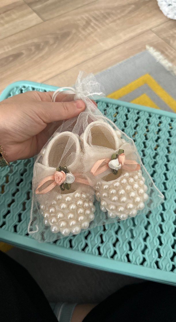 İnci İşlemeli Kız Çocuk Özel Ayakkabı - Görsel 2