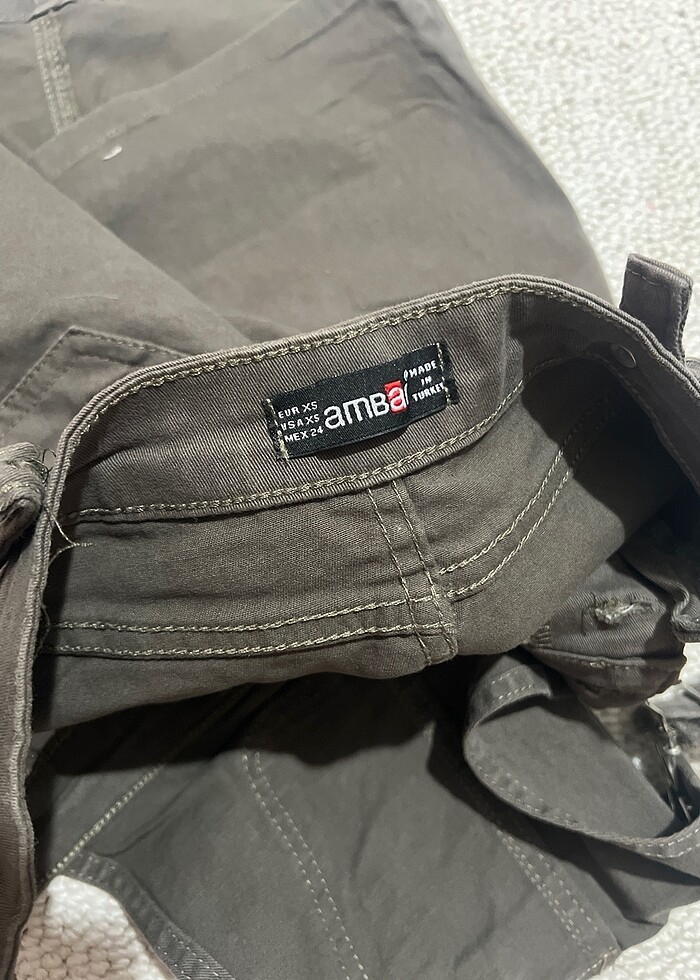 Haki keten tulum - Görsel 3