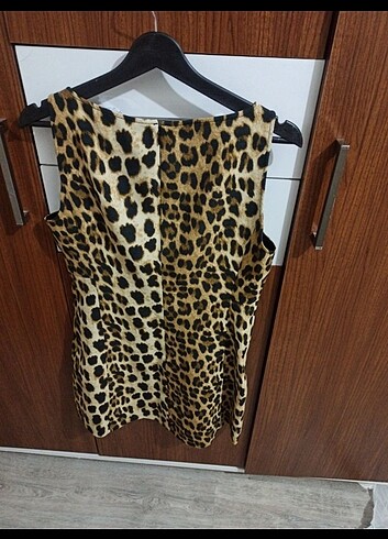 m Beden çeşitli Renk Zara Leopar Elbise 