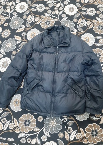 Kadın erkek siyah Midi Kışlık Fermuarlı Mont - Görsel 2