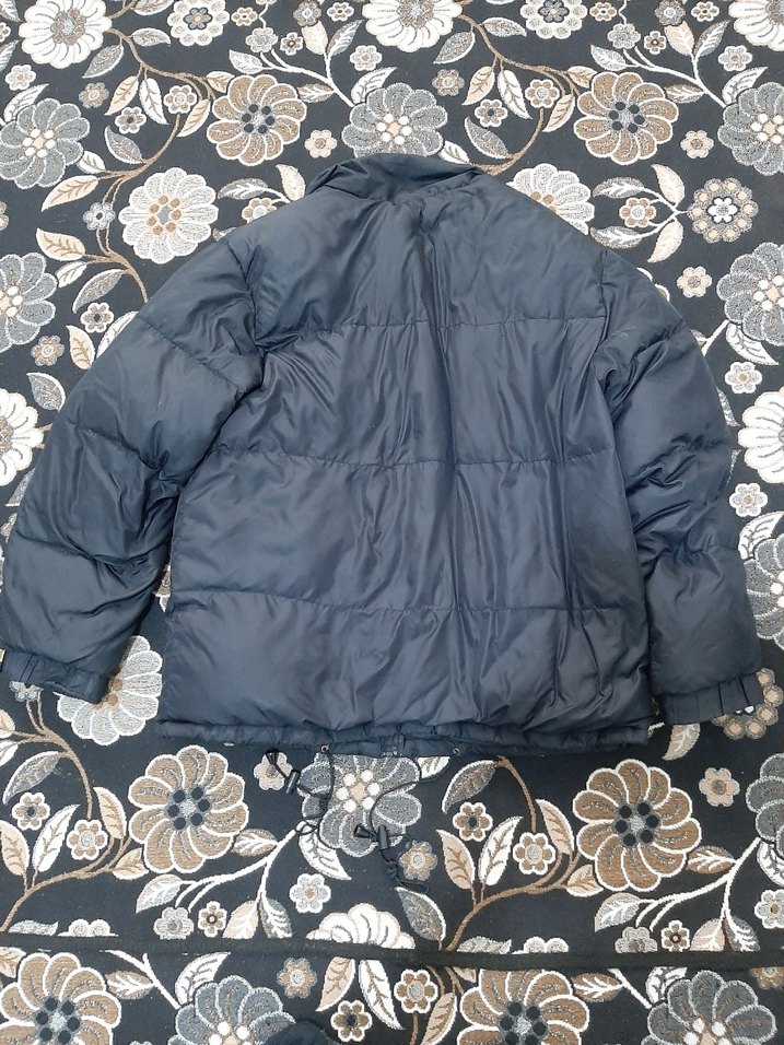 Kadın erkek siyah Midi Kışlık Fermuarlı Mont - Görsel 3