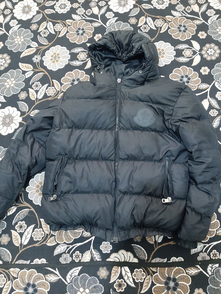 Siyah Erkek Mont, Fermuarlı, - Görsel 2