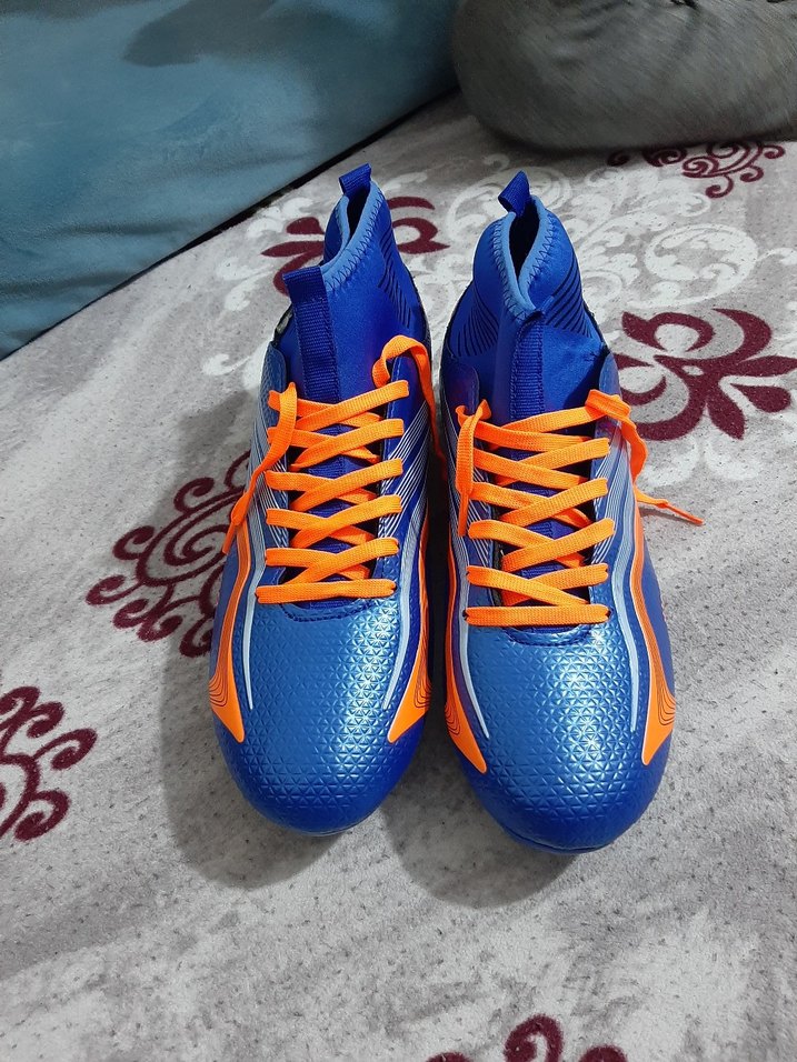 Mavi Yılan Desenli Erkek Futbol Ayakkabısı kranpon - Görsel 3