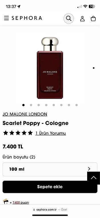 Jo Malone Scarlet Poppy 100 ml