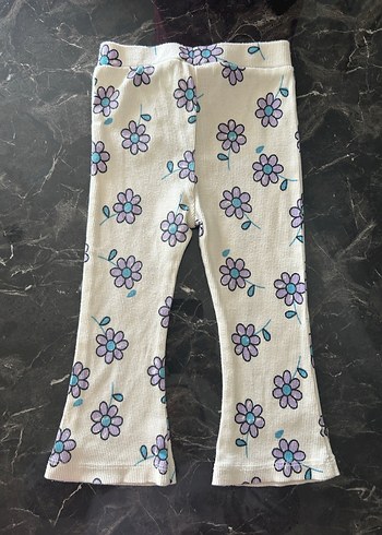 Çiçek Desenli Bebek Tayt - Görsel 2