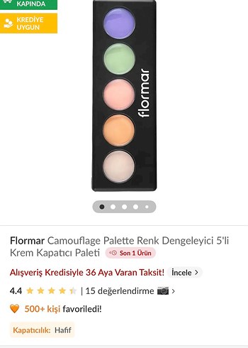 Flormar Flormar 5li Kapatıcı Paleti