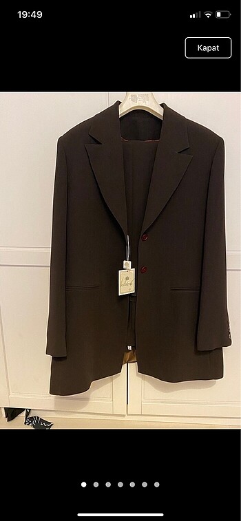 Blazer çeket ve pantolon takım