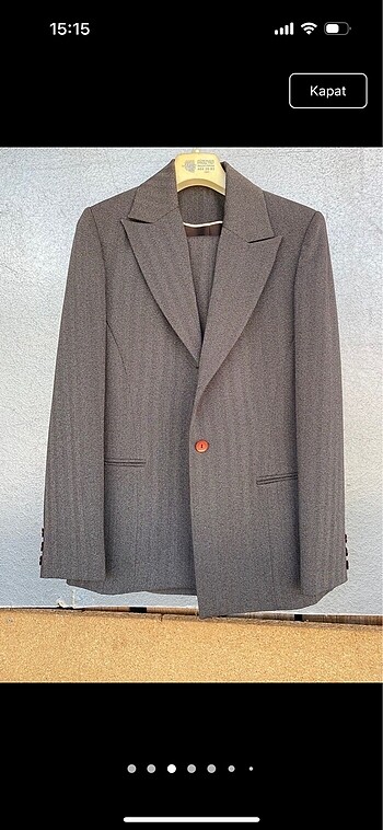38 Beden Blazer ceket ve pantolon takım