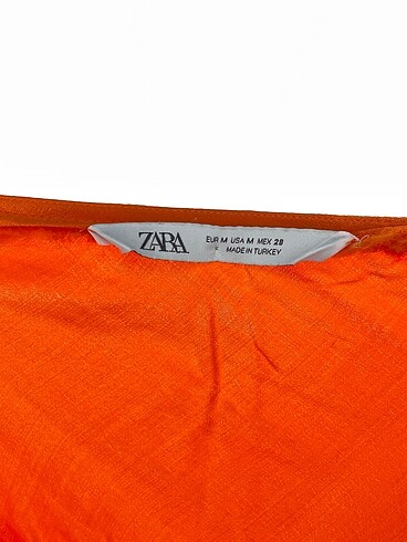 m Beden turuncu Renk Zara Uzun Elbise %70 İndirimli.