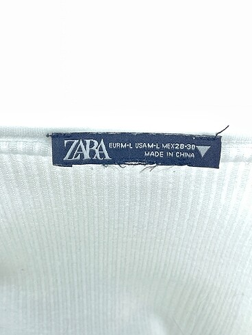 m Beden beyaz Renk Zara Bluz %70 İndirimli.