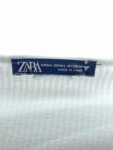 m Beden beyaz Renk Zara Bluz %70 İndirimli.