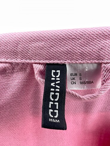 s Beden pembe Renk H&M Kot Ceket %70 İndirimli.