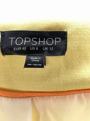 40 Beden sarı Renk Topshop Blazer %70 İndirimli.