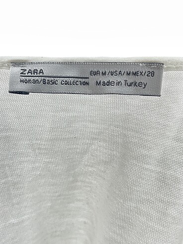 m Beden beyaz Renk Zara Bluz %70 İndirimli.