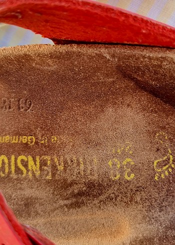 Birkenstock Orjinal Birkenstock Kırmızı ortopedik Terlik