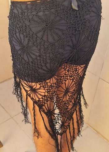 Marks&Spencer Dantel örme Knitting Kadın Pareo Şal - Görsel 5