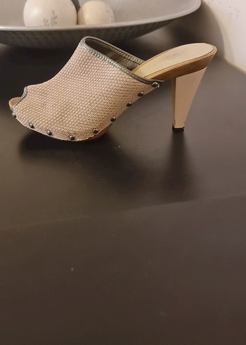Boyner süet Pixy  nude sabo terlik - Görsel 3