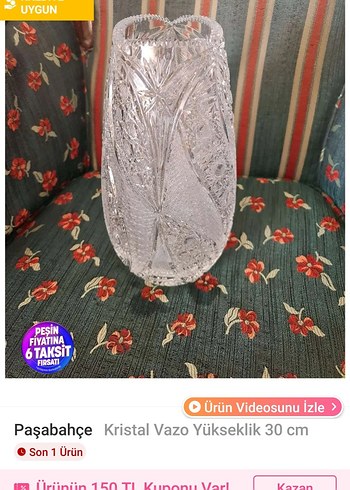 Paşabahçe Vintage Kesme Kristal Vazo (ikili) Bohemia Kristal