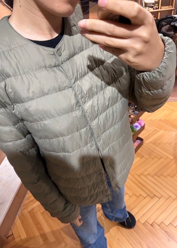 s Beden gri Renk Unıqlo Şişme Mont