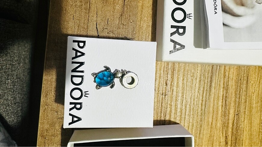 pandora kaplumbağa charm