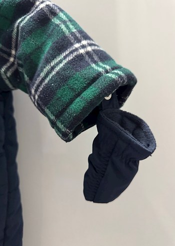 Kapitone Kumaşlı Yeşil Erkek Bebek Tulumu chicco marka - Görsel 4