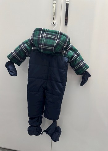 Kapitone Kumaşlı Yeşil Erkek Bebek Tulumu chicco marka - Görsel 5