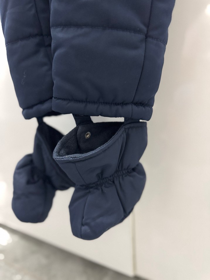 Kapitone Kumaşlı Yeşil Erkek Bebek Tulumu chicco marka - Görsel 3