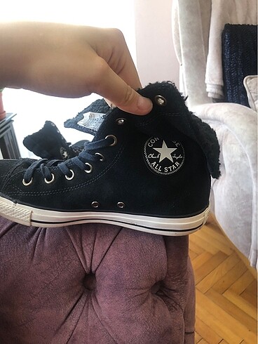39 Beden siyah Renk Kışlık Converse