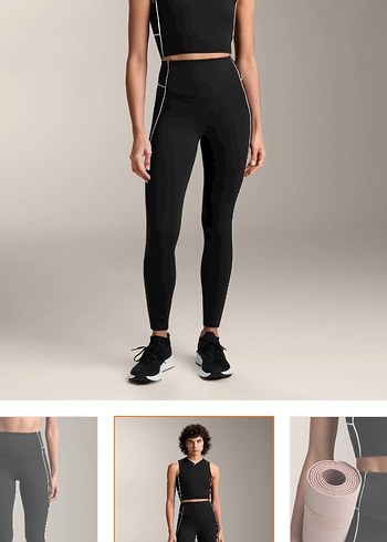 Oysho comfortlux biye detaylı yüksek belli bilek hizasında tayt - Görsel 2