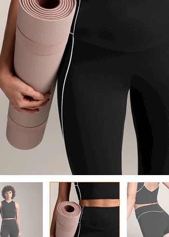 Oysho comfortlux biye detaylı yüksek belli bilek hizasında tayt - Görsel 3