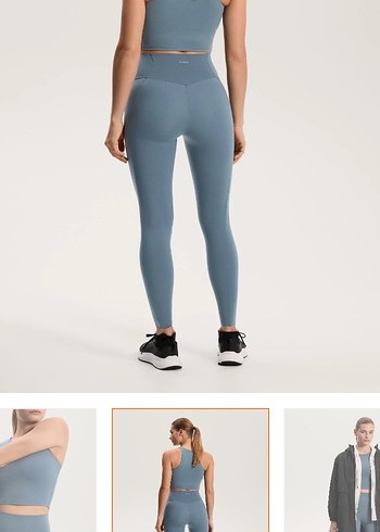 Oysho compressive cepli yüksek belli bilek hizasında tayt - Görsel 5