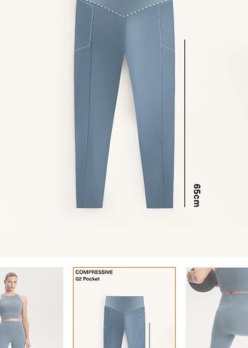 Oysho compressive cepli yüksek belli bilek hizasında tayt - Görsel 3