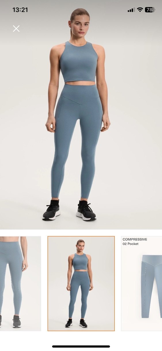 Oysho compressive cepli yüksek belli bilek hizasında tayt - Görsel 2