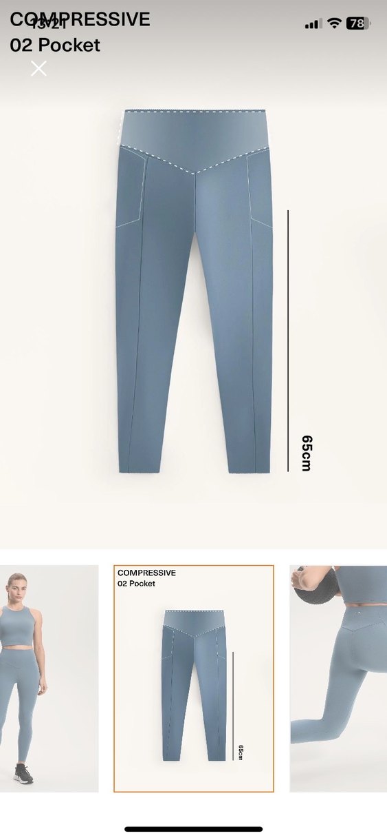 Oysho compressive cepli yüksek belli bilek hizasında tayt - Görsel 3