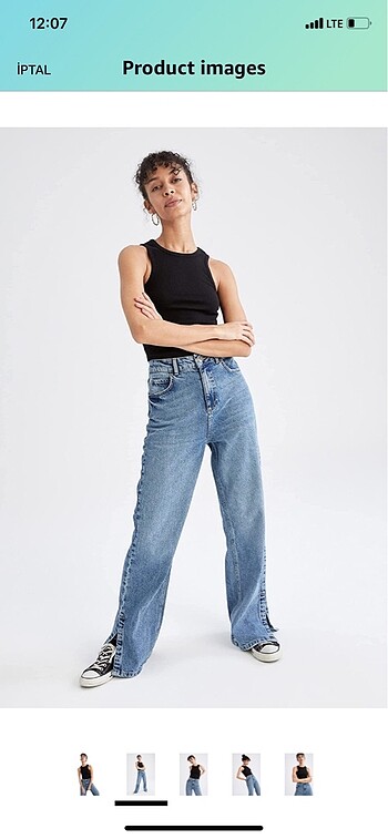 Defacto Defacto slim fit halter yaka crop