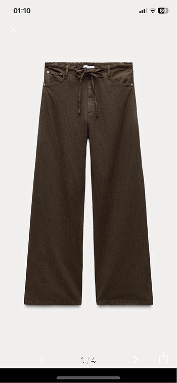 Zara dökümlü rustik pantolon