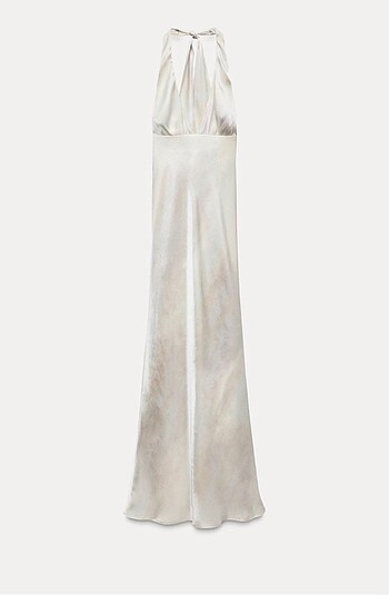 zara saten elbise
