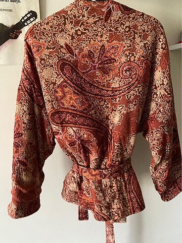 m Beden zara etnik desenli kimono