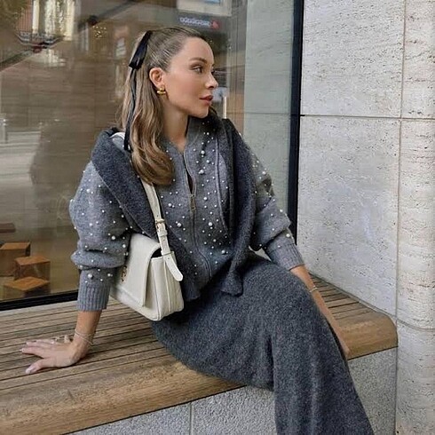 Zara incili ceket