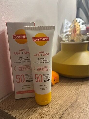 Carroten güneş kremi yüz face