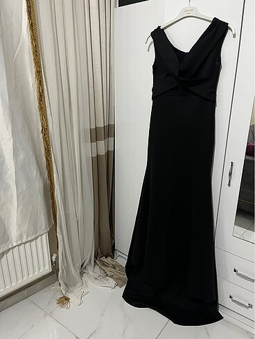 Siyah abiye elbise - Görsel 6