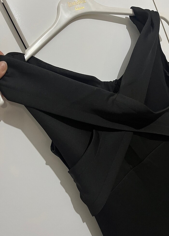 Siyah abiye elbise - Görsel 4