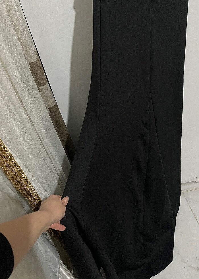 Siyah abiye elbise - Görsel 2