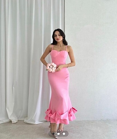 Pembe abiye - Görsel 3